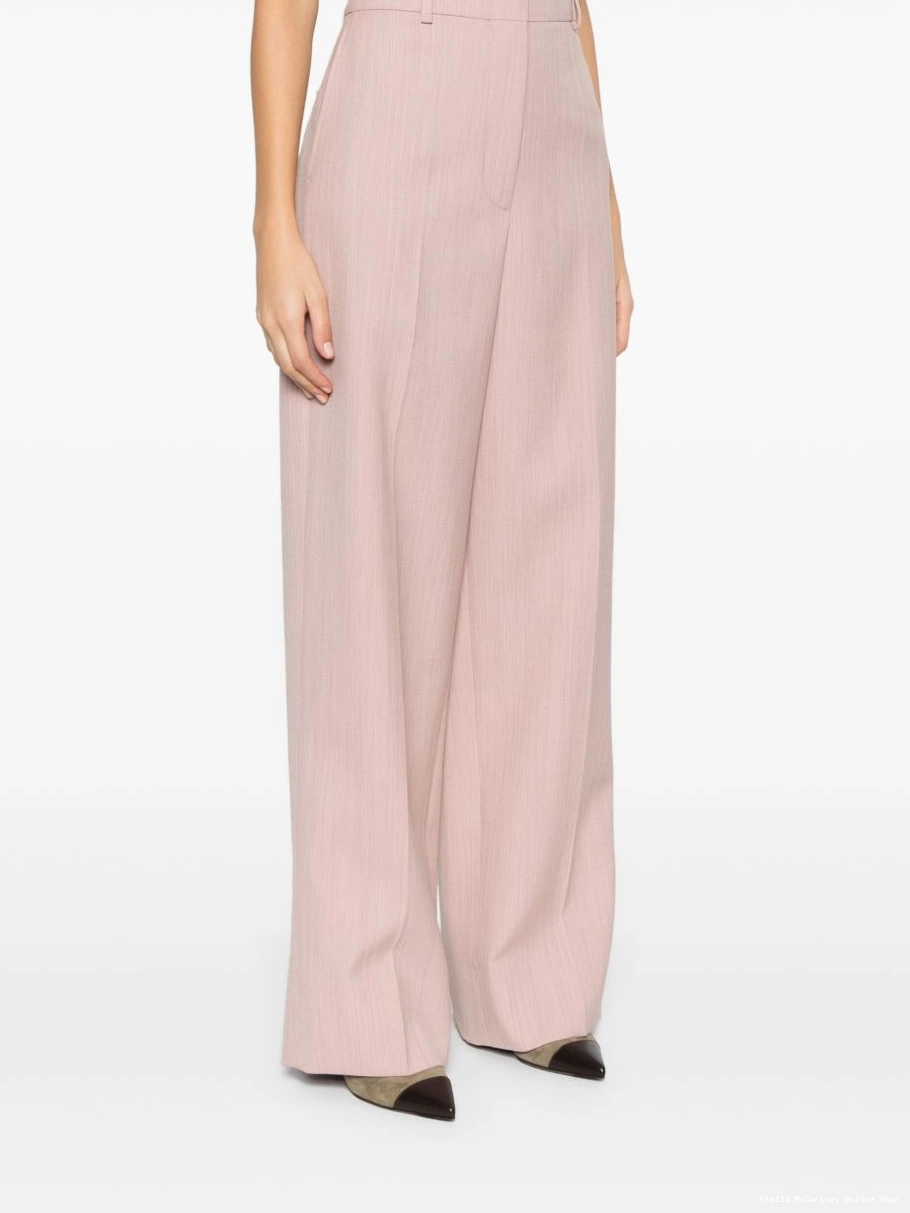 Cheap trousers straight-leg low-waist Women Stella McCartney 0725